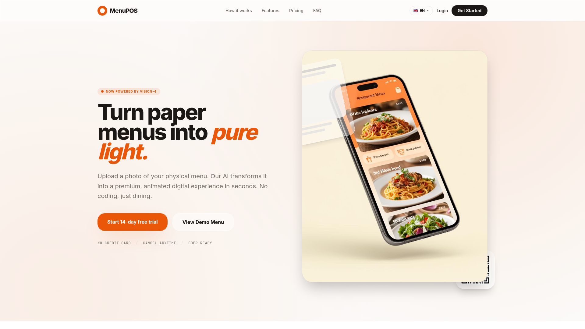 MenuPOS — Vom Papier-Menü zur digitalen Kasse